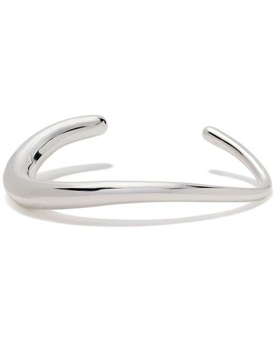 Georg Jensen Offspring Curved Open Bangle - Metallic