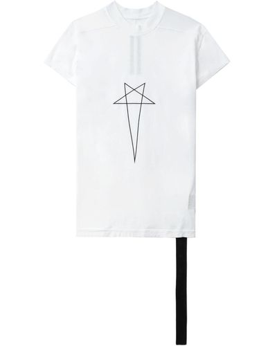 Rick Owens Logo-print Cotton T-shirt - White