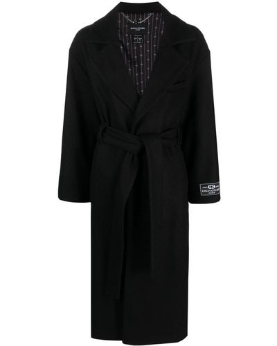 Each x Other Belted Wool Blend Coat - Black