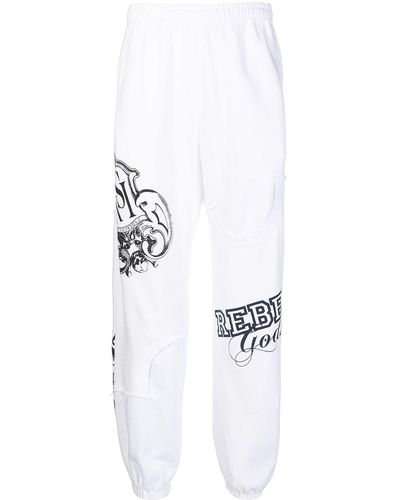 Undercoverism Graphic-print Track Trousers - White