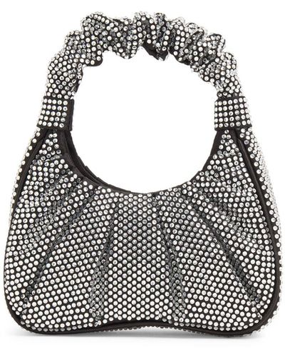 JW PEI Gabbi Crystal-embellished Shoulder Bag - Gray