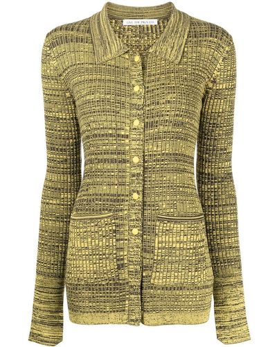 Live The Process Cardigan a coste - Giallo