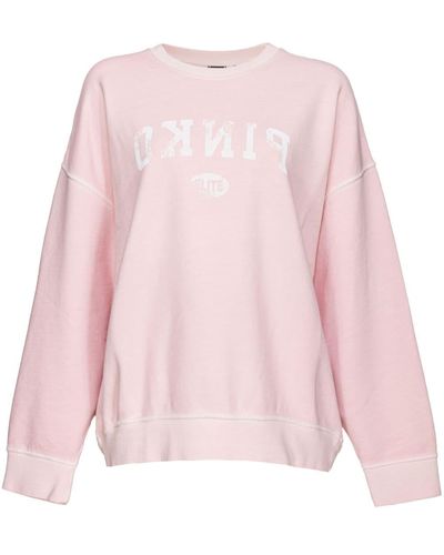 Pinko Katoenen Sweater - Roze