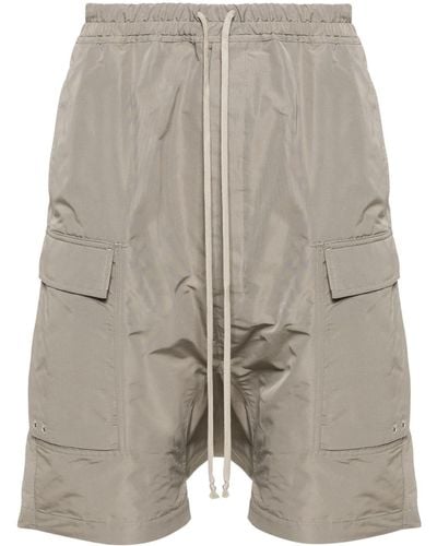 Rick Owens Drop-crotch Cargo Shorts - Gray