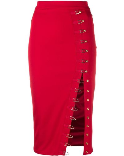 Murmur Ivy High-waisted Skirt - Red
