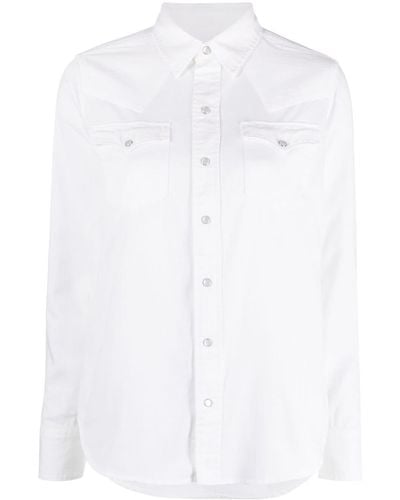 Polo Ralph Lauren Camisa con cierre de presión - Blanco