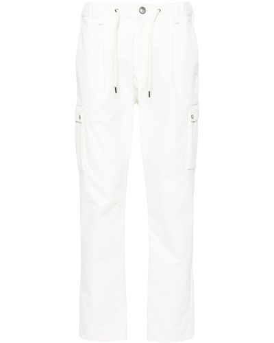 Herno Drawstring-waist Tapered Trousers - White