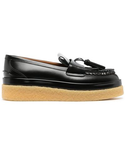 Chloé Black Jamie Flatform Leather Loafers - Women's - Calf Leather/rubber