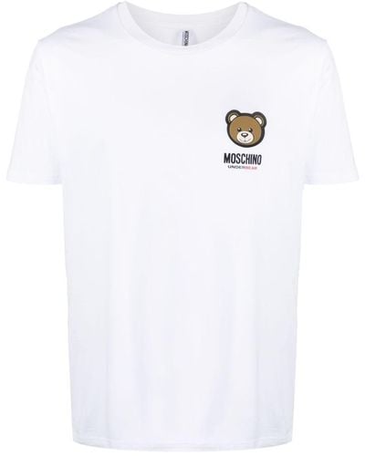 Moschino Underwear Teddy-print T-shirt - White
