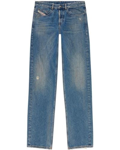 DIESEL 2001 D-Macro Straight-Leg-Jeans - Blau