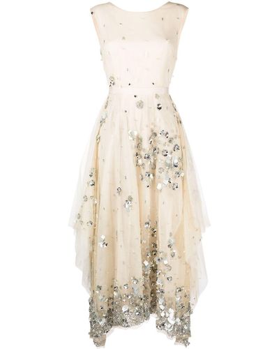 Antonio Marras Cernye Crystal-embroidered Gown - White