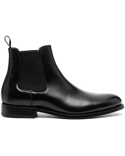 Sandro Round-toe Ankle Boots - Black