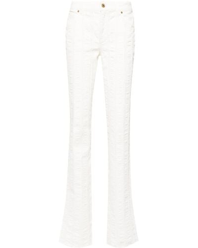 Blumarine Mid-rise Straight-leg Jeans - White