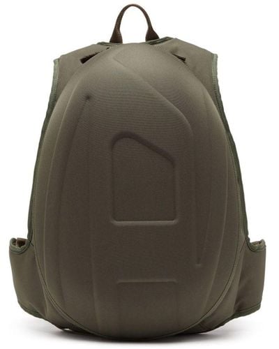 DIESEL Mochila con logo en relieve - Verde