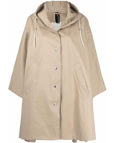 Mackintosh Poncho Boni oversize con cappuccio - Neutro