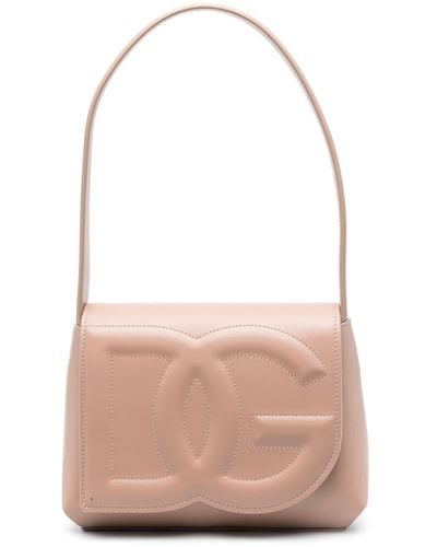 Dolce & Gabbana Dg ロゴ レザーショルダーバッグ - ピンク