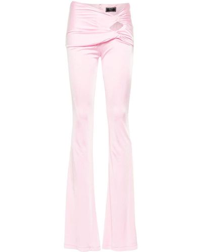 Versace Knotted Flared Pants - Pink
