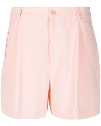 Lauren by Ralph Lauren Pleated Tailored Shorts - Pink