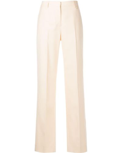 Burberry Lottie Straight-leg Trousers - Natural