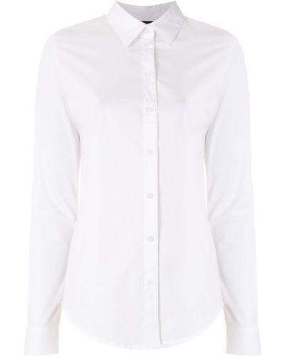 Armani Exchange Hemd mit schmalem Schnitt - Weiß