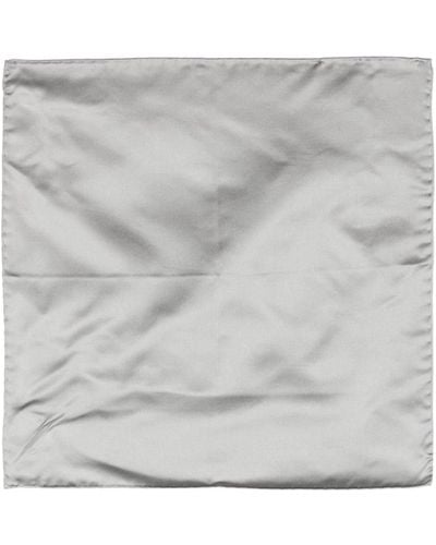 Corneliani Silk Satin Handkerchief - Gray