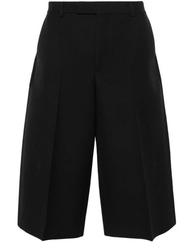 Gucci Wide-leg Cropped Trousers - Black