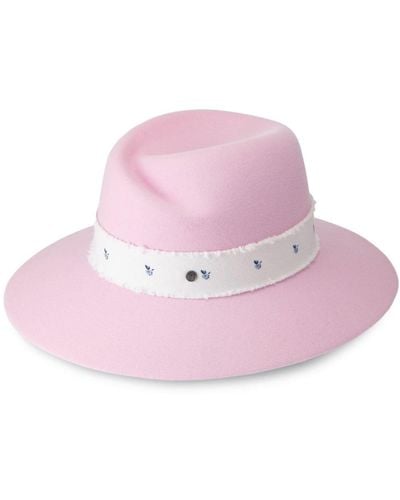 Maison Michel Virginie Felt Fedora Hat - Pink