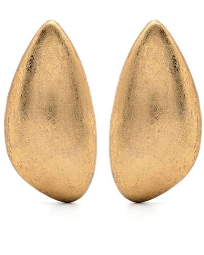 Monies Clip On-design Earrings - Natural