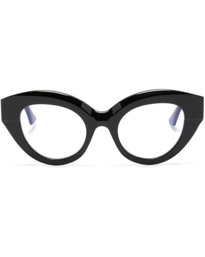 Kuboraum K35 Brille mit Cat-Eye-Gestell - Schwarz