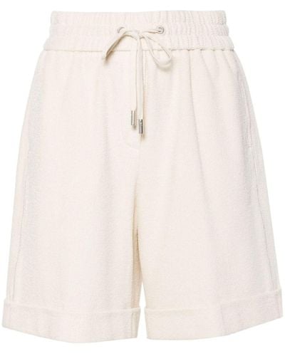Peserico Lurex Beaded Shorts - Natural