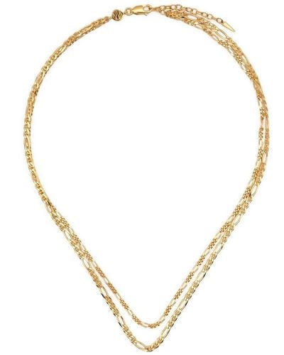 Missoma Double-layer Cable Chain Necklace - Metallic