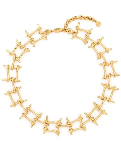 Rabanne Wire Chain Necklace - Metallic