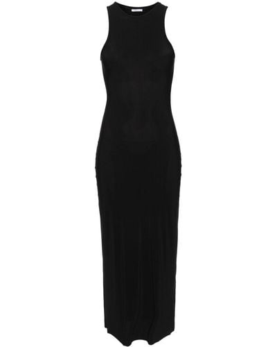Amazuìn Evia Mouwloze Maxi-jurk - Zwart