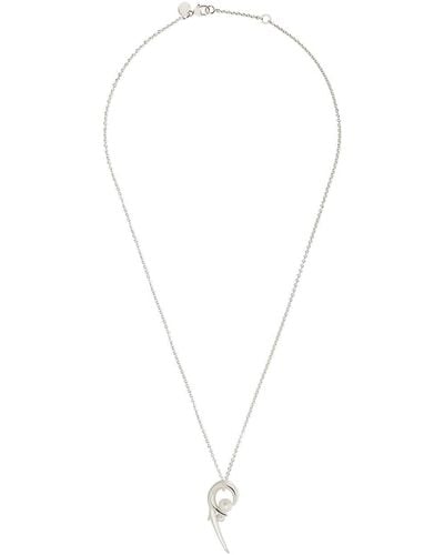 Shaun Leane Collar Cherry Blossom en plata con colgante con perlas - Blanco