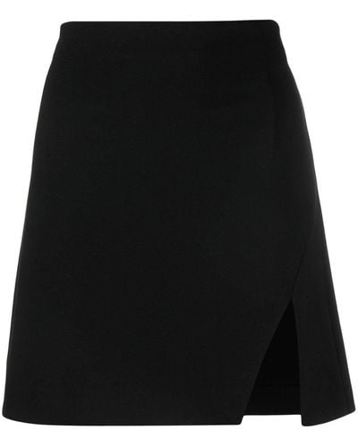 Pinko Split A-line Mini Skirt - Black