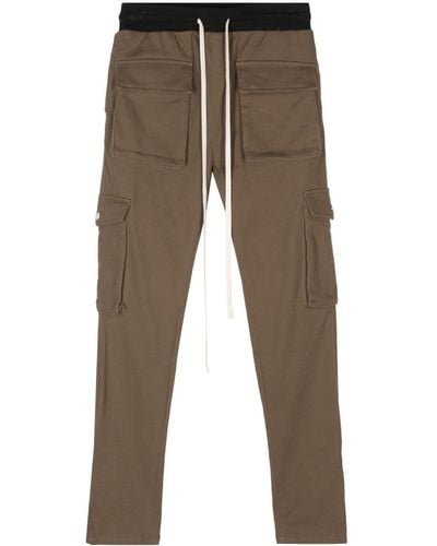 MOUTY Logo-embroidered Drawstring Cargo Trousers - Brown