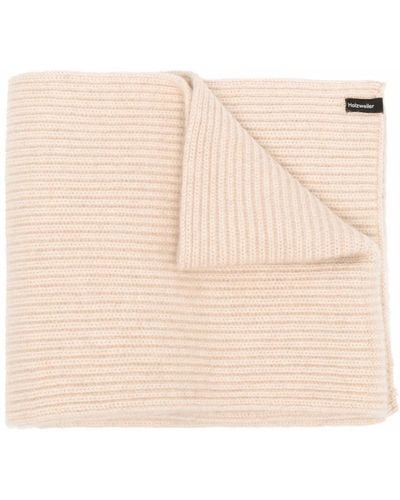 Holzweiler Ribbed-knit Cashmere Scarf - Natural