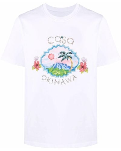 Casablancabrand Casa Okinawa T-Shirt - Weiß