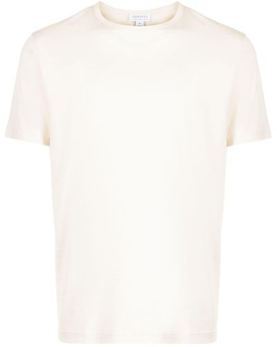Sunspel Short-sleeve Cotton T-shirt - White