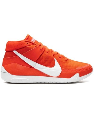 Nike Kd13 Tb "team Orange/white-white" Sneakers - Red