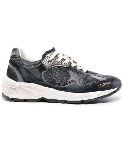 Golden Goose Running Dad Leather Sneakers - White