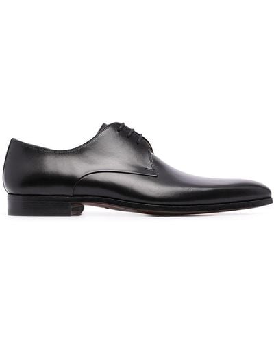 Magnanni Negro Leather Oxford Shoes - Black