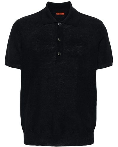 Barena Knitted Polo Shirt - Black