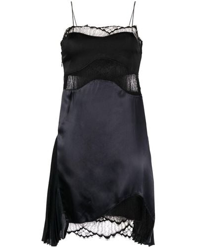 Victoria Beckham Slipdress aus Satin - Schwarz