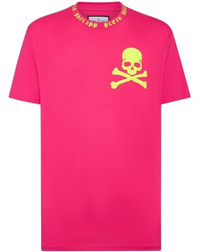 Philipp Plein T-shirt Skull&Bones - Rosa
