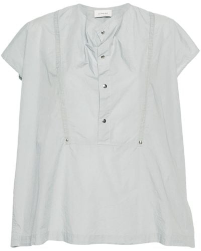 Lemaire Cap-sleeve blouse - Grau