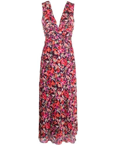 Patrizia Pepe Floral-print Flared Maxi Dress