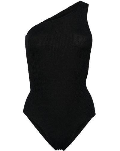 Mc2 Saint Barth Darlene Crinkled Swimsuit - Black