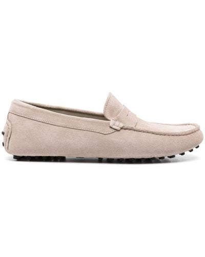 SCAROSSO Michael Suede Loafers - Natural