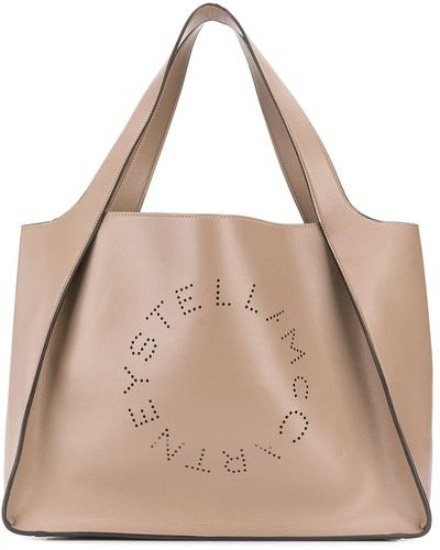 Stella McCartney Stella Logo Shopper - Naturel